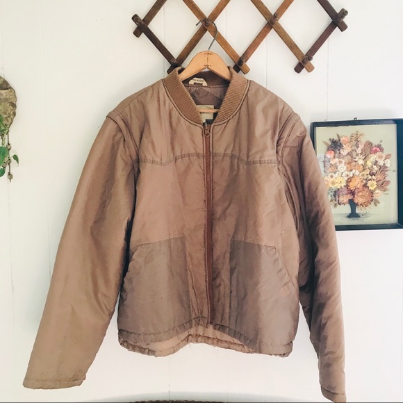 Vintage Zip Off Sleeve Bomber Jacket - Picture 1 of 8